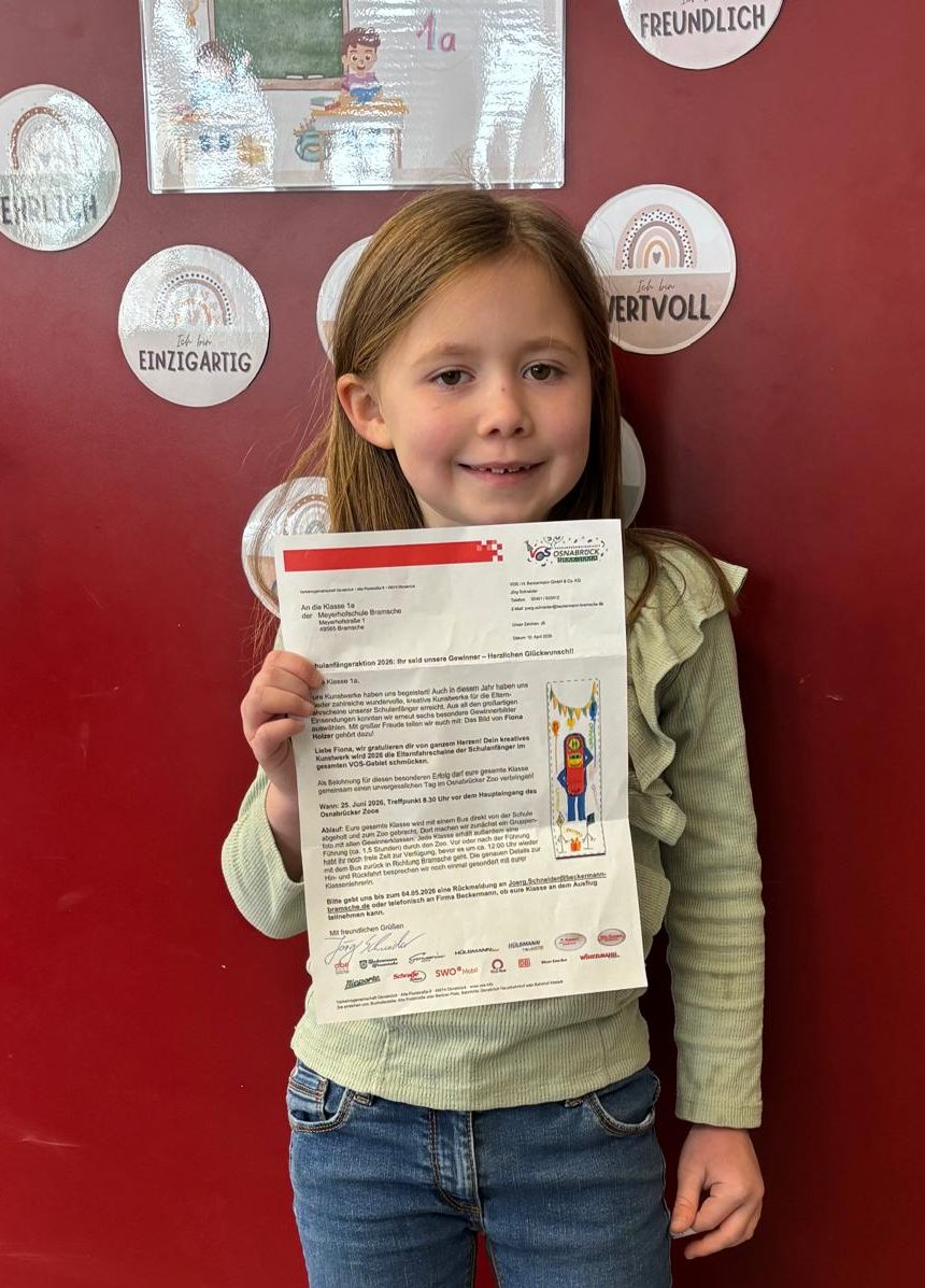 Fiona gewinnt bei der VOS-Malaktion